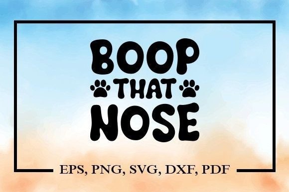 Boop That Nose SVG
