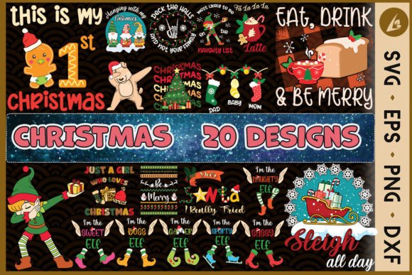 Christmas 20 Designs SVG Bundle