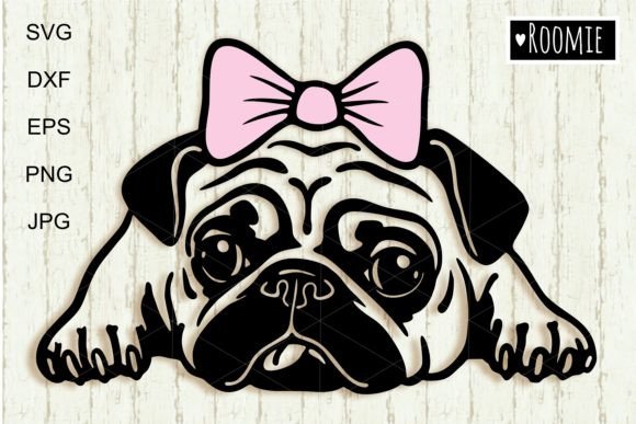 Cute Pug Dog Girl