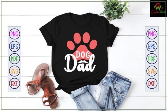Dog Dad T Shirt Design