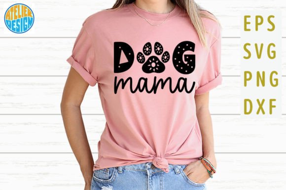 Dog Mama Print Tshirt