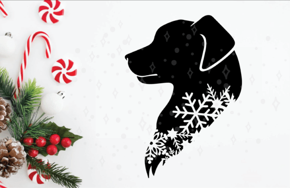 Dog Pet Christmas Animals Snowflake