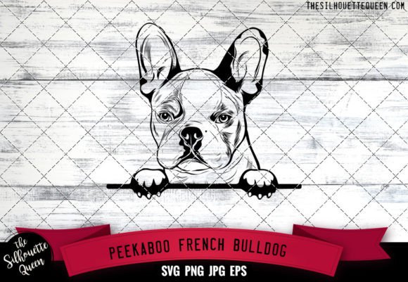 French Bulldog Peekaboo Dog Face