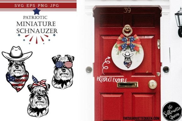 Miniature Schnauzer Dog Patriotic