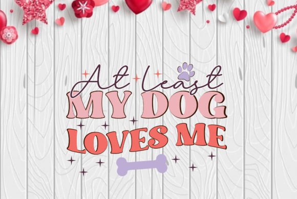 Valentines Dog Loves PNG Sublimation